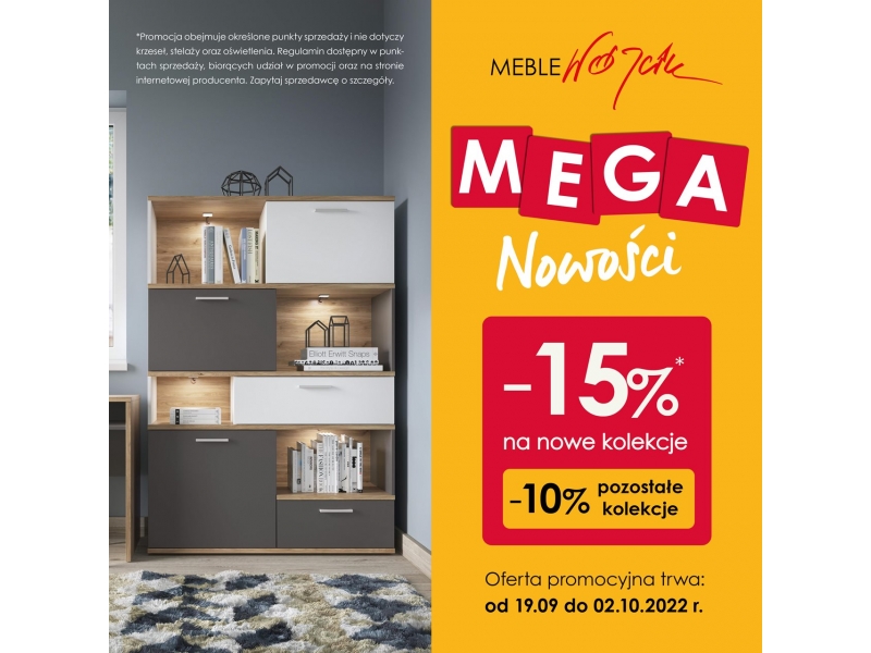 Rabat 10 na produkty firmy Meble Wojcik